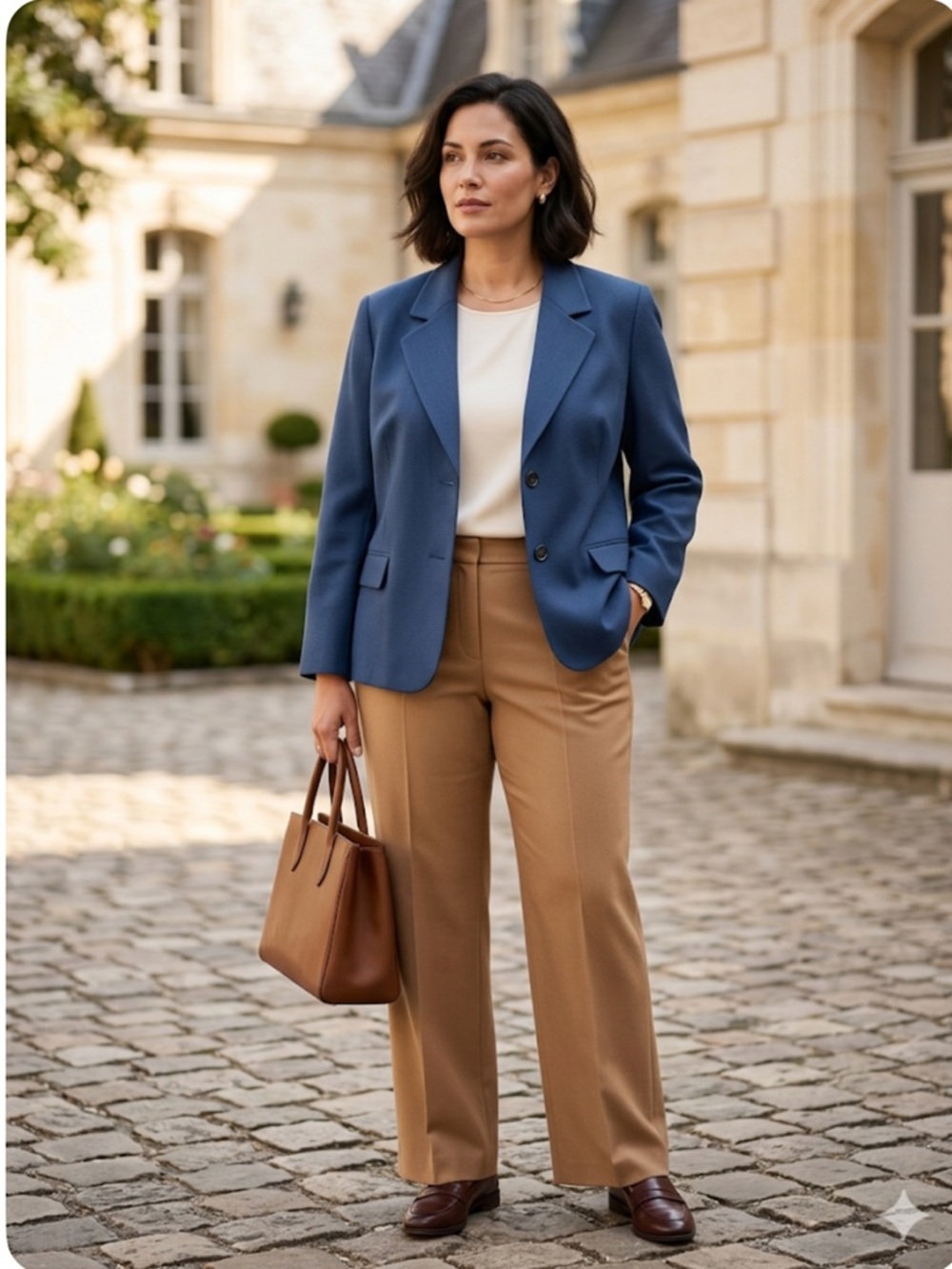 Le Suit Woman Blue Textured Two-Button Blazer Career Jacket Size 24W